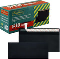 120 Pack #10 Black Security Envelopes 4-1/8 x 9-1/2 inches Self Seal Kraft by Bonfasvo