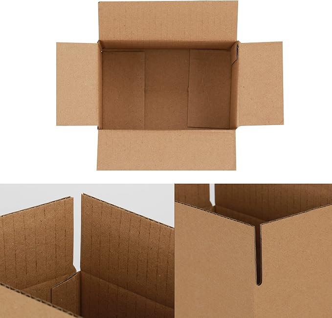 6x4x4 inches Shipping Boxes 50 Pack, Kraft Corrugated Small Cardboard Boxes - Image 4