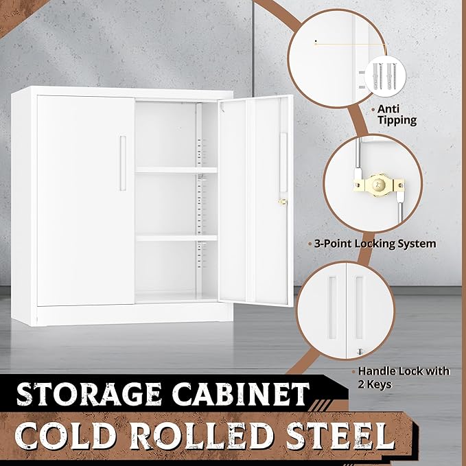 SUNCROWN 36” Metal Storage Cabinets - Image 5