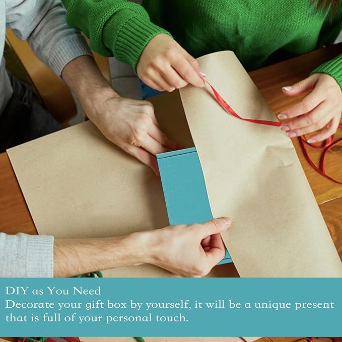 15 Pcs Light Blue Cardboard Boxes Shipping Boxes, Recyclable Colored Corrugated - Image 5