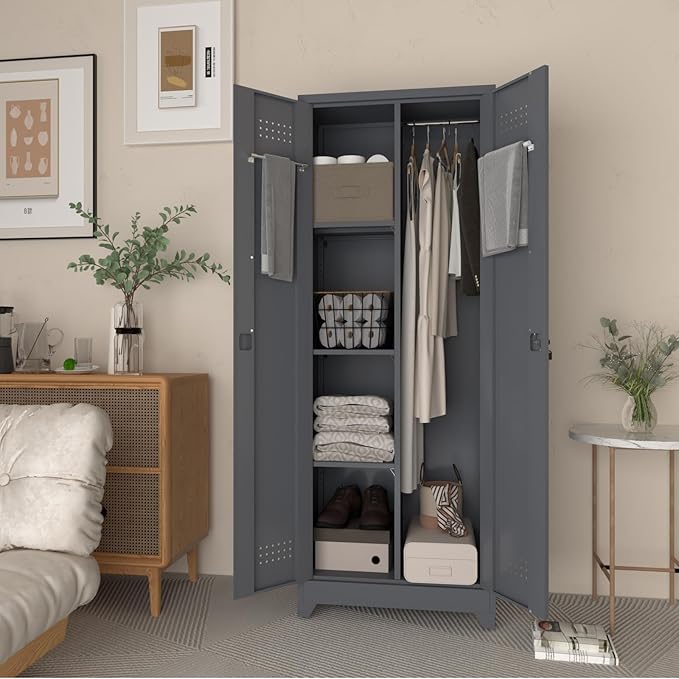 LUCYPAL 65" H Metal Garage Storage Cabinet - Image 6
