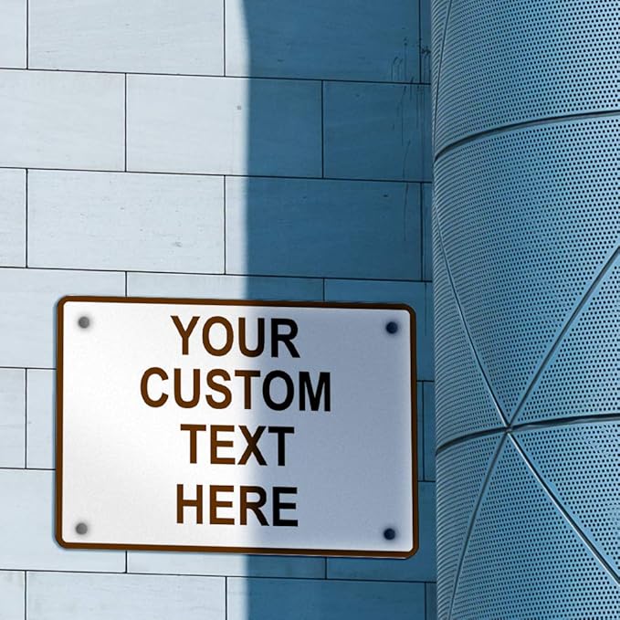 Aluminum Weatherproof Metal Sign Multiple Sizes Custom Personalized Text Here - Image 3