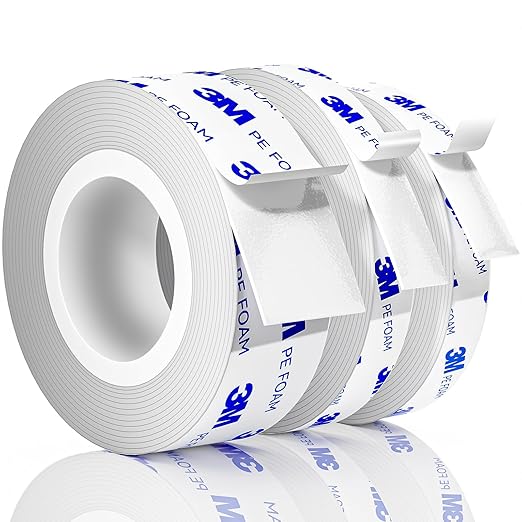 Strongest Double Sided Tape, Waterproof Heavy Duty Mounting Tape Made of 3M PE by PHIXBEAR