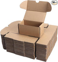 PHAREGE 4.6x2.2x2.2 inch Shipping Boxes Bulk 50 Pack Brown, Tab Lock Tuck Top by PHAREGE