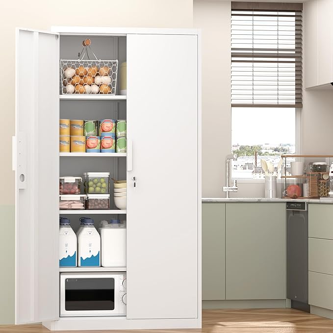 Metal Garage Storage Cabinet, Tall Metal Cabinets - Image 6