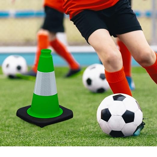 BESEA 12" inch Green Traffic Cones Safety Cones PVC Construction Cones - Image 3