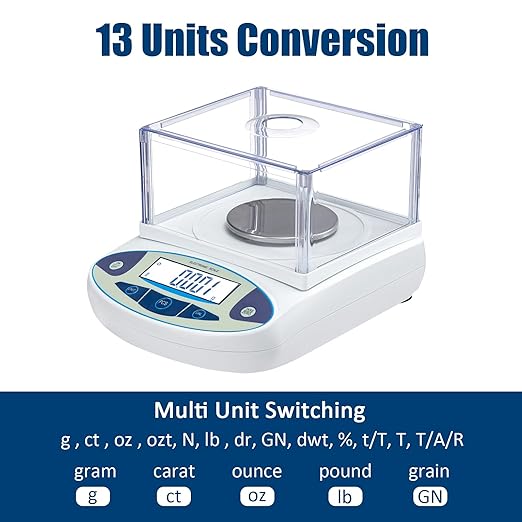 Lab Analytical Balance 500g x 0.001g Precision Digital Scale 0.001 Gram - Image 7