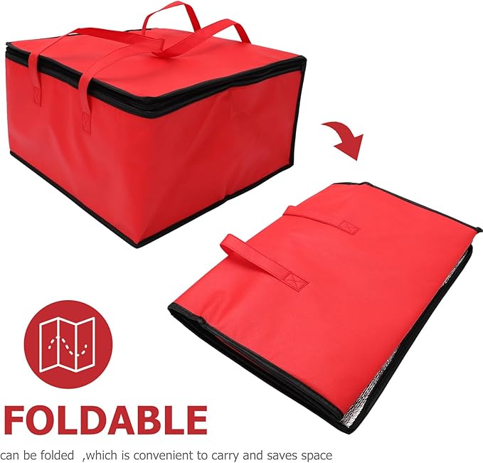 PRETYZOOM Insulated Bag for Food Packing, Large Capacity Pizza Packing Bags for - Image 7