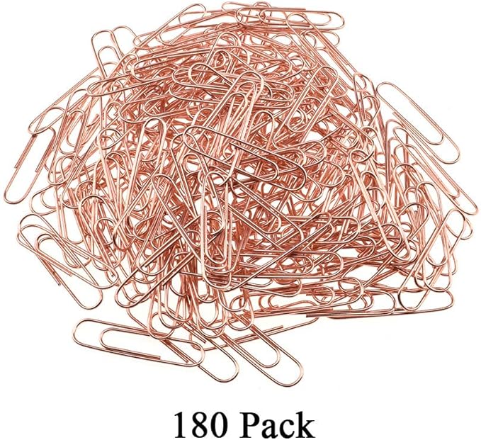 HAHIYO Paper Clips Sturdy 1.3 inches Length 180 Pack Paperclips Heavy Duty - Image 5