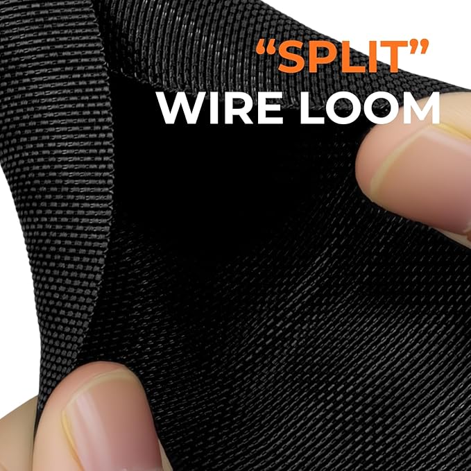 5/16 inch Split Braided Cable Management Sleeve - Image 3