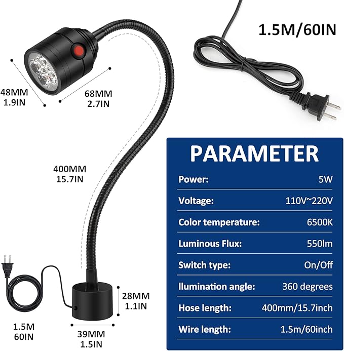Magnetic Work Light, LED Machine Light - Image 8