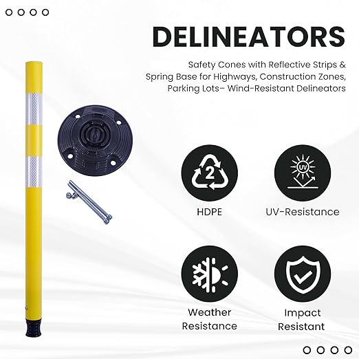 36 Inch Heavy Duty Traffic Cones 8-Pack - Image 2