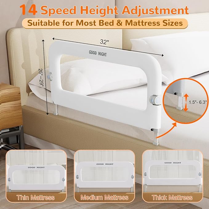 Bed Guard Rail for Toddlers - Image 3
