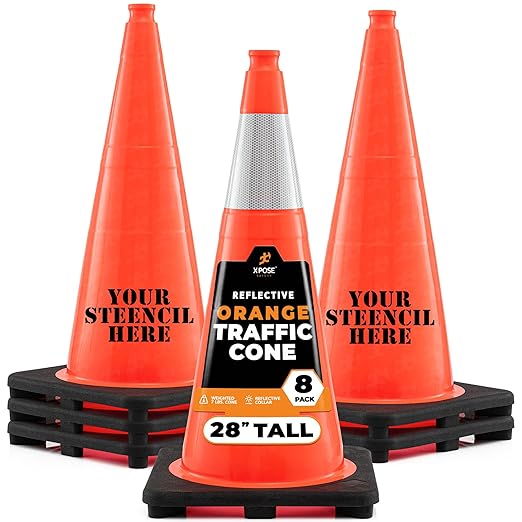 Xpose Safety 28 Inch Orange Traffic Cones by XposeSafety