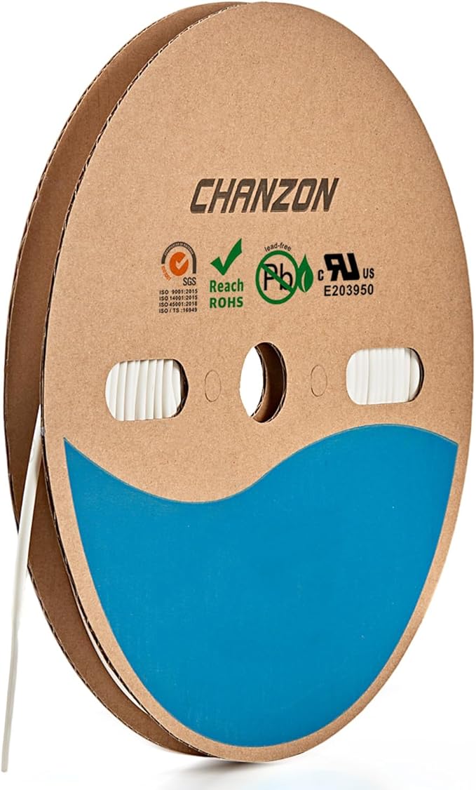 Chanzon 3:1 Ratio - 80ft Roll - Heat Shrink Tubing 3/32" - Marine Grade by Chanzon