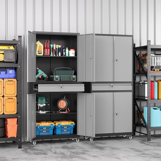 73" Metal Garage Storage Cabinet - Image 2