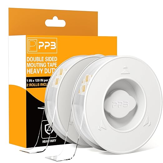 2 Rolls Double Sided Tape Heavy Duty by PPB