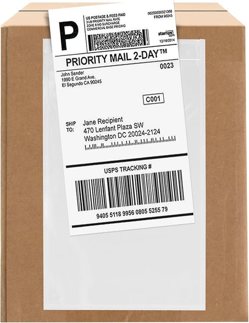 1000 Count 5.5" x 10" Shipping Label Envelopes, Top Loading by GPI+POLY