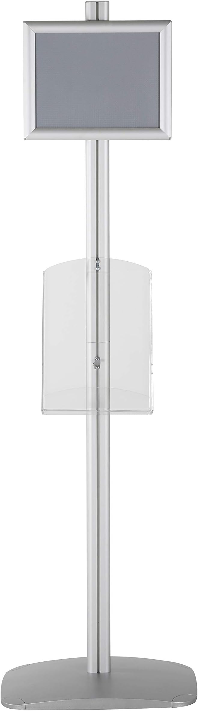 M&T Displays Free Standing Aluminum Display Stand Single Sided Document - Image 4