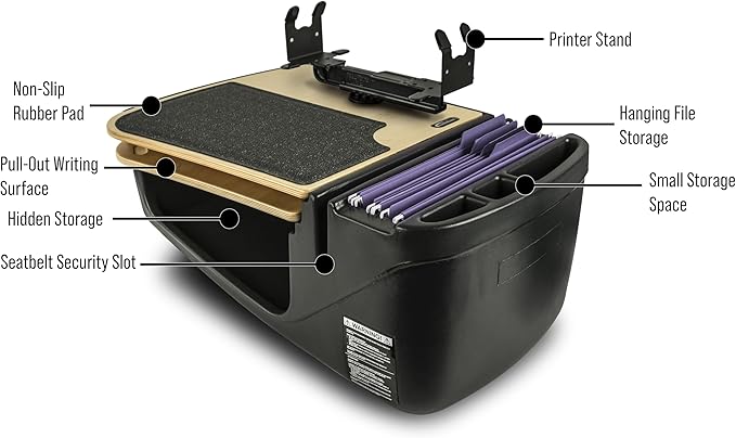 AutoExec GripMaster Car Desk for Your Vehicle Workstation and Mobile Office - Image 3