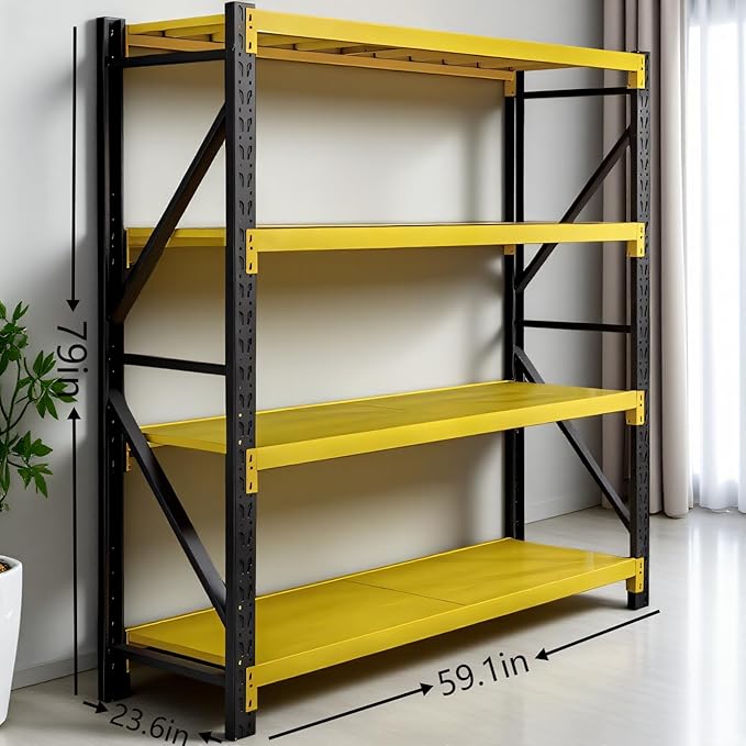 torage Shelves, Garage Shelving Heavy Duty Metal Adjustable Garage Shelves - Image 2