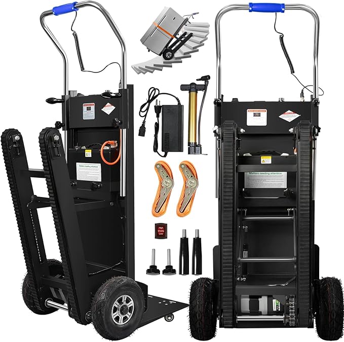 Electric Stair Climbing Dolly, 1250W Powered Stair Climber Hand Truck, 900Lbs by kaiwrxin