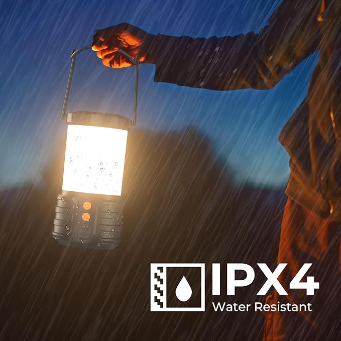 2 Pack Camping Lantern, Led Camping Lanterns, 5000mAh Rechargeable Battery - Image 7