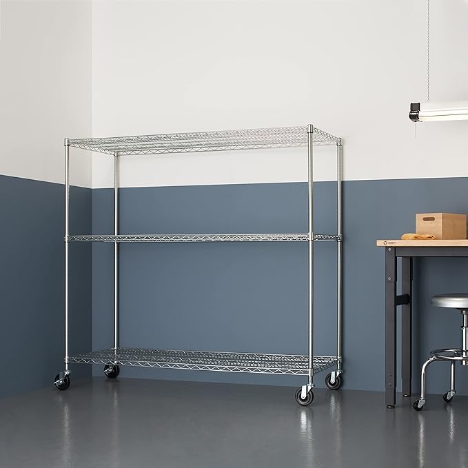 Trinity Basics 3-Tier Adjustable Wire Shelving - Image 8