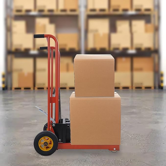 Hydraulic Material Lift 450 lbs Capacity, 36 Inch Lift Height Manual Stacker - Image 6