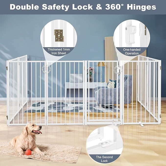 Metal Freestanding Dog Gates - Image 3