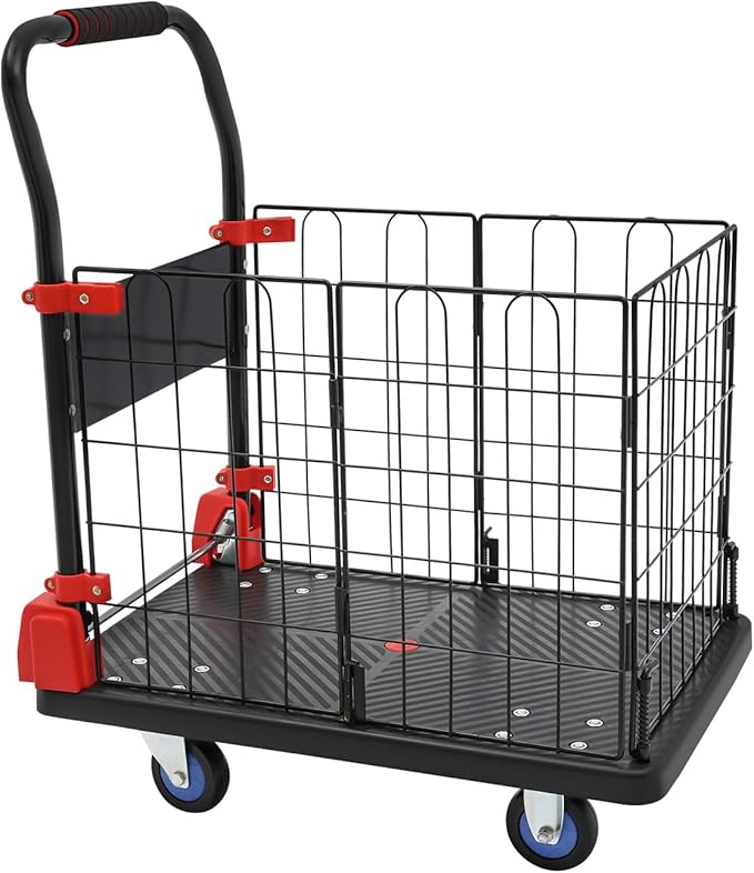 Foldable Hand Truck, 330LBS Dolly Folding Push Cart - Image 5