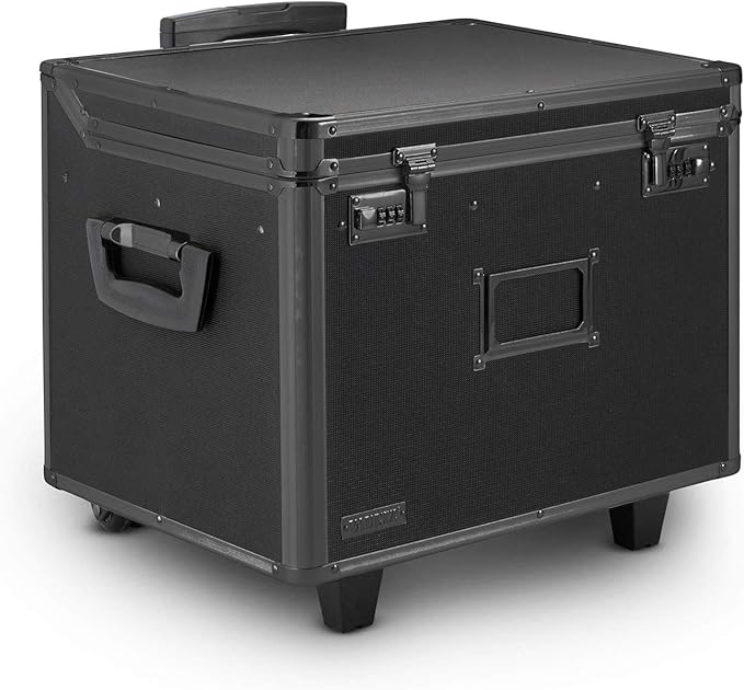 Vaultz Locking Mobile File Chest, Letter/Legal Files, 17.5" X 15.5" X 14.5" by Vaultz