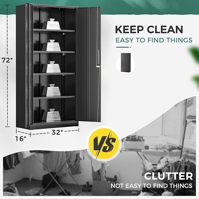 Greenvelly Metal Storage Cabinet - Image 5