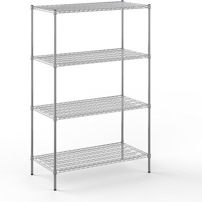 24" Deep x 48" Wide x 74" Height Wire Shelving Kit | 4-Tier | NSF Commercial by Regal+Altair