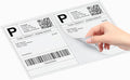 Coopaty Half Sheet Shipping Labels 8.5" x 5.5" Sticker Labels by COOPATY
