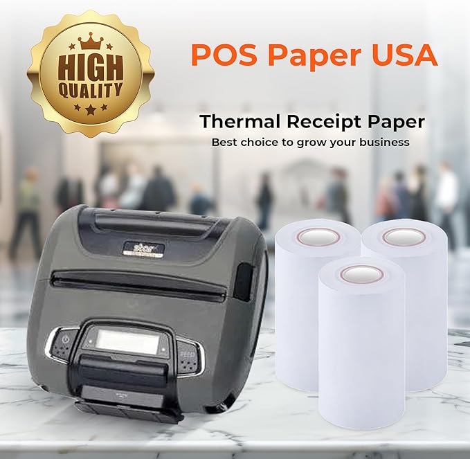 4" x 80' Premium Heavy Thermal Paper - Image 4