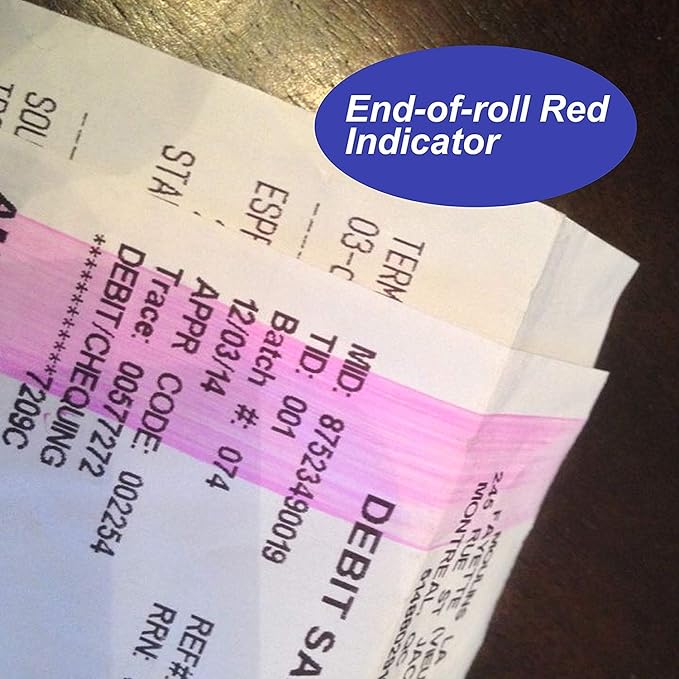 Thermal Paper Receipt Rolls, 2-1/4" x 50', 48 Gram Weight, BPA Free, Grade A - Image 5