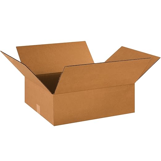TAPE LOGIC 18 x 16 x 6 Corrugated Cardboard Boxes, Flat 18"L x 16"W x 6"H by TapeLogic