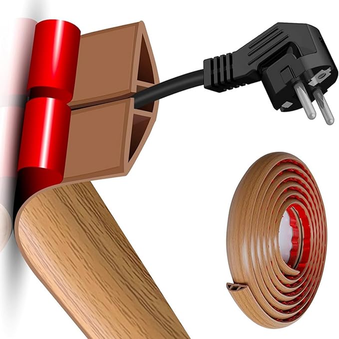 Floor Cable Cover Strips SelfAdhesive Cord Organizers - Image 3