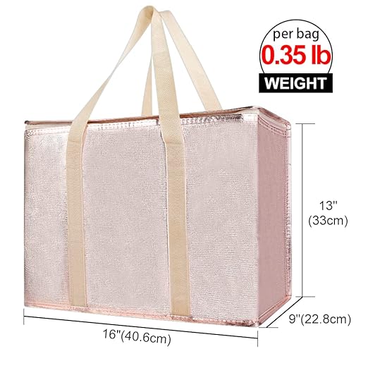Bodaon 5-Pack Cooler Insulated Food Delivery Bag, Thermal Hot Pizza, X-Large - Image 2