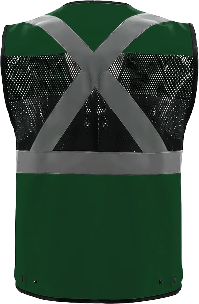 Safety Vest High Visibility Reflective Construction Vest - Image 2