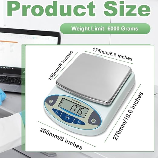 Lab Scale 6000g x 0.01g Accuracy 0.01 High Precision Electronic Analytical - Image 2