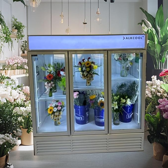 Commercial Flower Refrigerator Floral Display Cooler, ETL Sanitation, 63.5 Cuft by NAFCOOL