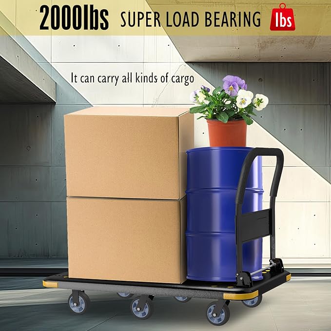 Heavy-Duty Foldable Platform Cart - Image 2