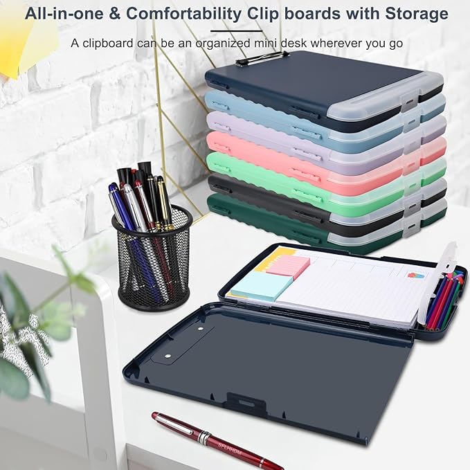 SFLHHDM Storage Clipboard with Pen Holder, High Capacity Clipboards - Image 7