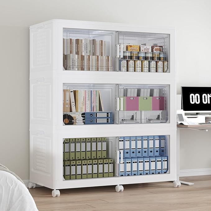 480 QT Extra Large Stackable Storage Bins by Atrasee