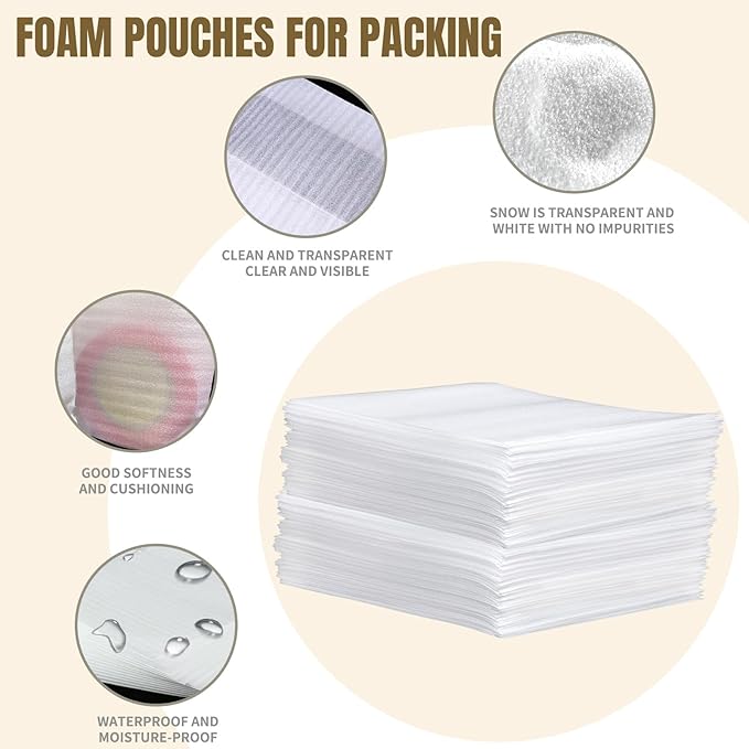 50 Pack 16'' x 20'' Large Cushion Foam Pouches, Foam Wrap Pouches - Image 3