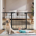 BABELIO 36" Tall Baby Gate, PressGuard P7, 29-55" Auto Close Pressure Mounted by BABELIO