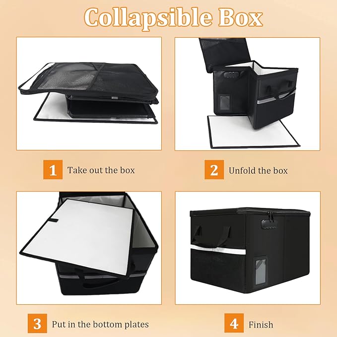 Upgraded 5200°F Fireproof Document File Organizer Box, Fireproof Storage Filing - Image 5