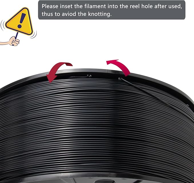iSANMATE ASA Filament 1.75mm Black 3KG, UV & Weather Resistant 3D Printer - Image 3